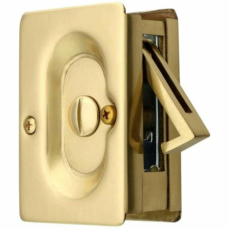 PATIOPLUS Privacy Pocket Door Lock, Satin Brass PA3236150
